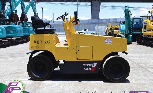 ขายรถบด SAKAI TS160 รถบดล้อยาง 7 ล้อ ชั่วโมงน้อย มือสองสภาพดี นำเข้าจากญี่ปุ่น โดย P&P Pro