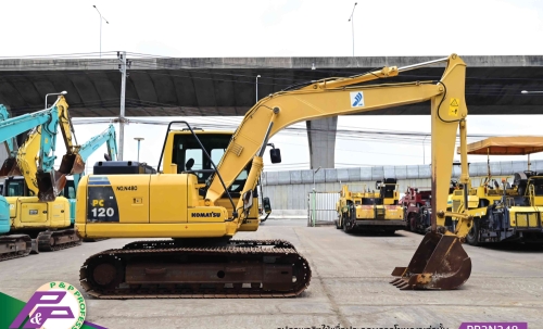 ขายรถขุด KOMATSU PC120-8 มีกล้องมองหลัง มือสองสภาพดี นำเข้าจากญี่ปุ่น โดย P&P Pro