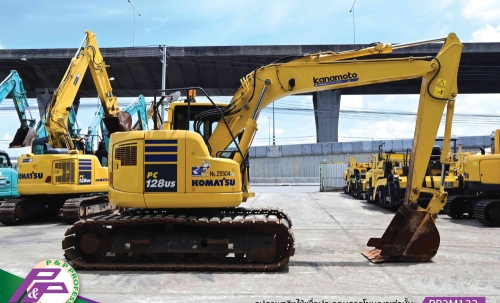 ขายรถขุด KOMATSU PC128US-10 แทรคใหญ่ แทรคเหล็กพร้อมเกี๊ยะยาง มีอาร์มเครน มีกล้องมองหลัง ชั่งโมงน้อย มือสองสภาพดี นำเข้าจากญี่ปุ่น โดย P&P Pro