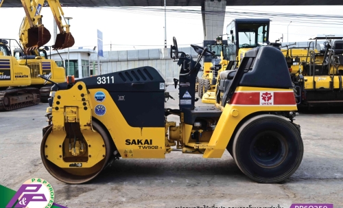 ขายรถบด SAKAI TW502-1 รถบดหน้าเหล็ก-หลังยาง รุ่นใหม่ เอวอ่อน ชั่วโมงน้อย มือสองสภาพดี นำเข้าจากญี่ปุ่น โดย P&P Pro