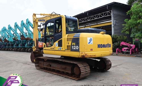 ขายรถขุด KOMATSU PC120-8 มีกล้องมองหลัง มือสองสภาพดี นำเข้าจากญี่ปุ่น โดย P&P Pro