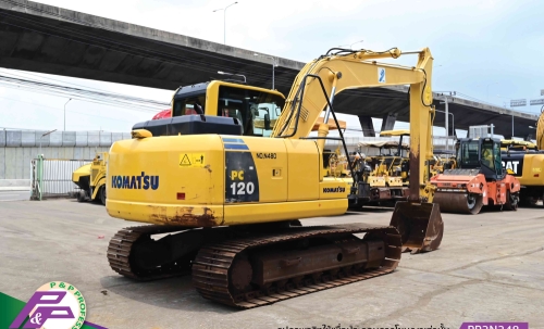 ขายรถขุด KOMATSU PC120-8 มีกล้องมองหลัง มือสองสภาพดี นำเข้าจากญี่ปุ่น โดย P&P Pro