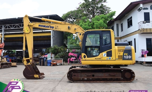 ขายรถขุด KOMATSU PC120-8 มีกล้องมองหลัง มือสองสภาพดี นำเข้าจากญี่ปุ่น โดย P&P Pro