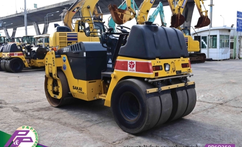 ขายรถบด SAKAI TW502-1 รถบดหน้าเหล็ก-หลังยาง รุ่นใหม่ เอวอ่อน ชั่วโมงน้อย มือสองสภาพดี นำเข้าจากญี่ปุ่น โดย P&P Pro
