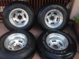 ล้อ MICKEY THOMPSON อเมกาเเท้ขอบ15กว้าง10นิ้วอ๊อฟลึกสุดๆเก่าญี่ปุ่นสวยๆ6รู139